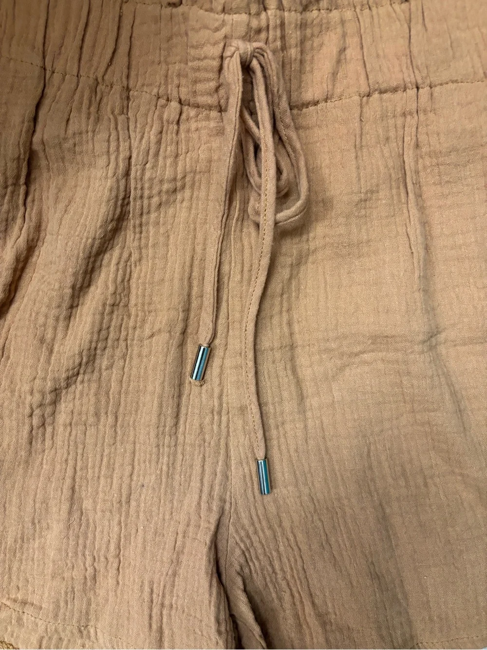 Women's Rust Brown Drawstring Shorts